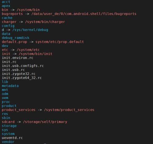 安卓系统各个根文件,安卓系统根文件结构全解析